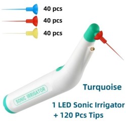 120 PCS Tips Dental Basic Oral LED Sonic Irrigator For Root Canal Treament Wireless Dentist Vibration Endo Cleaning Instrument