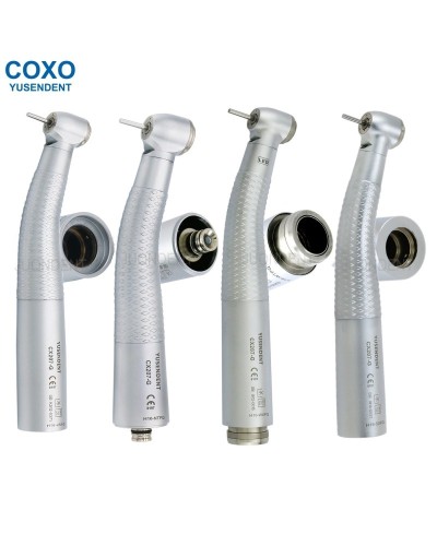 COXO YUSENDENT High Speed Dental Handpiece With LED Light Fiber Optic Dental Turbine 6 holes fit KAVO NSK Sirona WH CX207-G