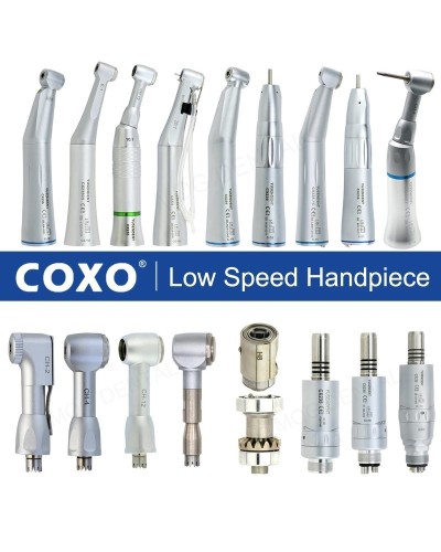 COXO Dental Low Speed Handpiece LED Fiber Reduction/Increase Ratio Endodontic Contra Angle Handpiece E Type Fit KAVO NSK WH