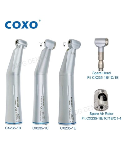 COXO Dental Low Speed Handpiece LED Fiber Reduction/Increase Ratio Endodontic Contra Angle Handpiece E Type Fit KAVO NSK WH