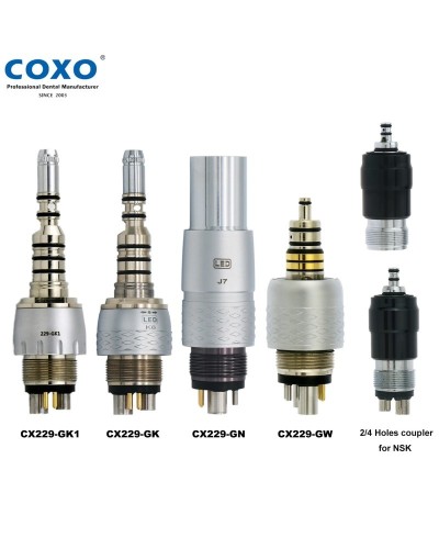 COXO Dental High Speed Handpiece Dental Turbine LED Fiber Optic Handpiece CX207 Fit KAVO NSK WH Dentistry Products Dentist Tools
