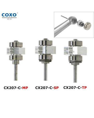 COXO Dental High Speed Handpiece Dental Turbine LED Fiber Optic Handpiece CX207 Fit KAVO NSK WH Dentistry Products Dentist Tools