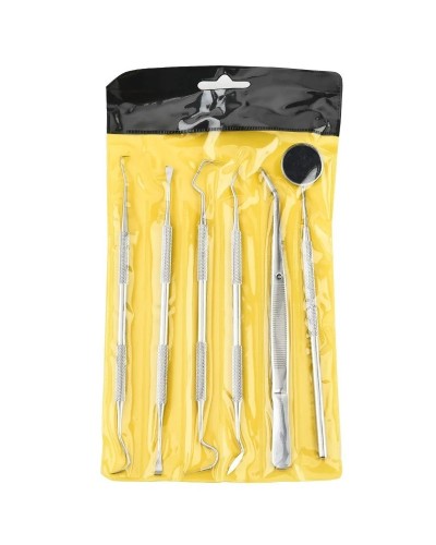 3/4/5/6PCS/Set Dental Mirror Kit Dentistry Lab Mouth Mirror Dentists Pick Tool Teeth Scaler Dentist Tools Dental Materials Kits