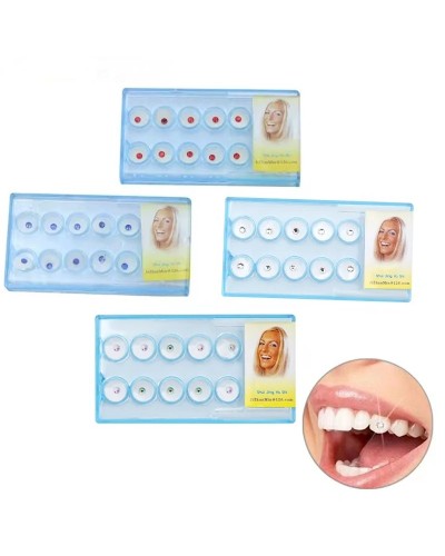 10 PCS/Box Teeth Gems Tooth Jewelry Crystal Ornaments Fashion Teeth Charms Gems Beauty Diamond Dental Supplies Oral Decorations