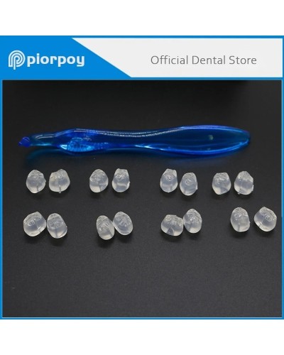 PIORPOY Dental Posterior Teeth Aesthetic Printing Kit 16 Molds Oral Care Orthodontic Filling Restoration Dentist Supplies Tool