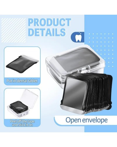 100 Pcs 2Disposable Dental X-Ray Barrier Envelopes Protective Sleeves for Digital Phosphor Plate Imaging Sensor Supplies