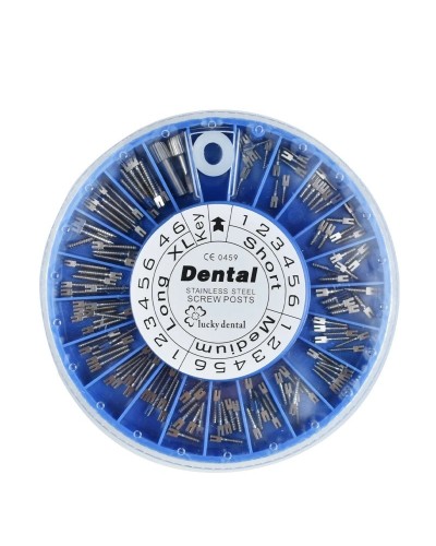 Denspay Dental Titanium & Gold Plated Screw Posts Stainless Steel Durable Dentist Supplies & Dental Materials