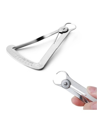 Dental Gauge Caliper 0-10mm Wax Calibrator Caliper Crown Gauge for Metal Stainless Steel Thickness Measuring Ruler Instruments