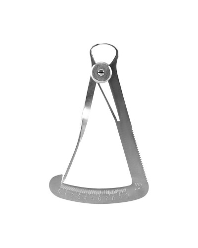 Dental Gauge Caliper Dental Caliper for Metal Wax Dental Lab Stainless Steel Dentist Metal Wax Thickness Measurement Ruler Tool