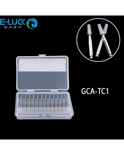 Dental Green Stone Polishing Burs Teeth Polishers Grinding Head RA Cone/Flame/Round for Low Speed Contra Angle Handpiece