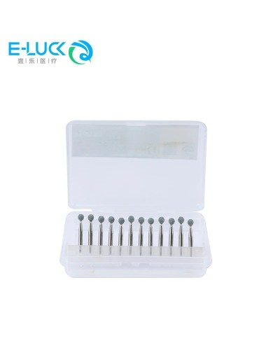 Dental Green Stone Polishing Burs Teeth Polishers Grinding Head RA Cone/Flame/Round for Low Speed Contra Angle Handpiece