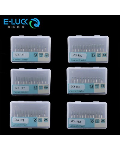 Dental Green Stone Polishing Burs Teeth Polishers Grinding Head RA Cone/Flame/Round for Low Speed Contra Angle Handpiece