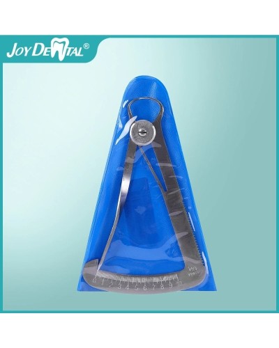 Dental Gauge Caliper Dental Caliper for Metal Wax Dental Lab Stainless Steel Dentist Metal Wax Thickness Measurement Ruler Tool