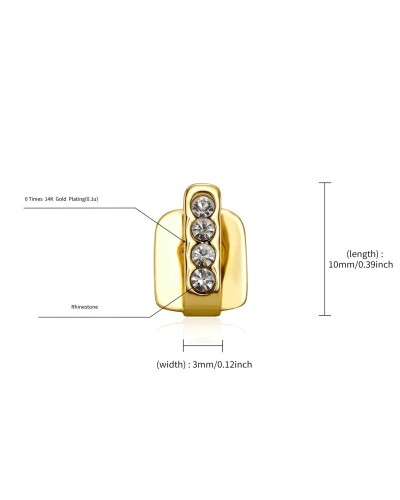 Fashionable Tooth Caps Hollow Single/Double Vertical Teeth Caps Dental Grills Jewelry Unique Dental Accessory for Women