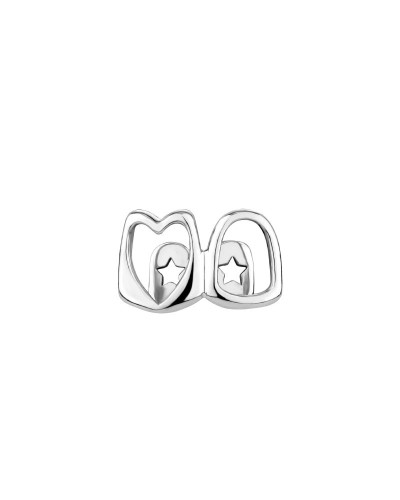 FTCY Hip Hop Hollow Heart Tooth Grillz For Women Gold Color Daily Wearable Tooth Jewelry Dental Grillz
