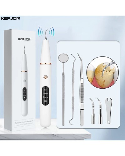 Ultrasonic Scaler Dental Calculus Remover Teeth Tartar Eliminator Sonic Plaque Cleaner Electric Tooth Stain Stone Removal Device