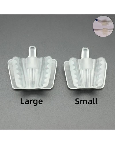 2pcs Dental Silicone Mouth Opener Support Holding Saliva Suction Tip Ejector Occlusal Pad Retractor Oral Material dental supply