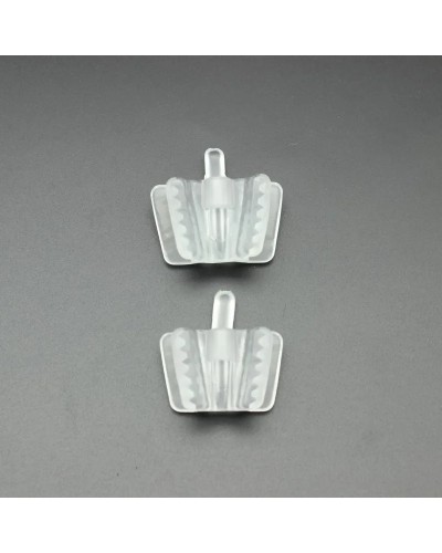 2pcs Dental Silicone Mouth Opener Support Holding Saliva Suction Tip Ejector Occlusal Pad Retractor Oral Material dental supply