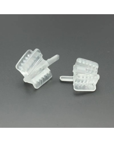 2pcs Dental Silicone Mouth Opener Support Holding Saliva Suction Tip Ejector Occlusal Pad Retractor Oral Material dental supply