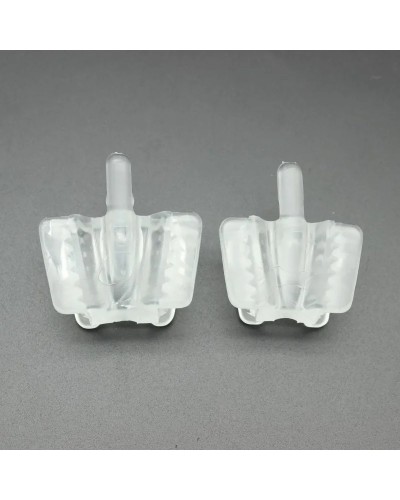 2pcs Dental Silicone Mouth Opener Support Holding Saliva Suction Tip Ejector Occlusal Pad Retractor Oral Material dental supply