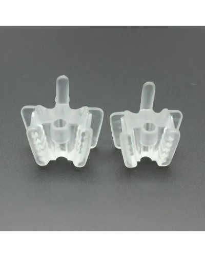 2pcs Dental Silicone Mouth Opener Support Holding Saliva Suction Tip Ejector Occlusal Pad Retractor Oral Material dental supply