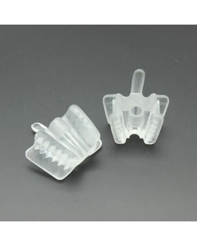 2pcs Dental Silicone Mouth Opener Support Holding Saliva Suction Tip Ejector Occlusal Pad Retractor Oral Material dental supply