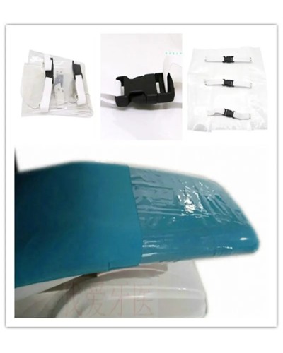 Plastic Clear Dental Chair Mat Cushion Foot Pad Dental Seat Unit Dustproof Cover Protector With Elastic Bands Clinic Supply