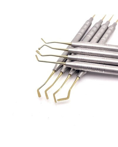 8Pcs Dental Composite Resin Filling Spatula Aesthetic Restoration Kit Double Ends Mixing Scraper Autoclavable Tool