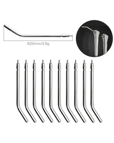 10/20/30pcs/pack High Quality Stainless Steel Dental 3 Way Syringe Tips Air Water Spray Triple Syringe 3 Way Tube Dental Tool