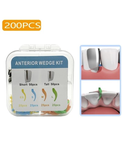 200Pcs Dental Wedges Anterior Matrix System Wedge Matrix Bands Interdental Wedges Dentist Supplies Oral Materials