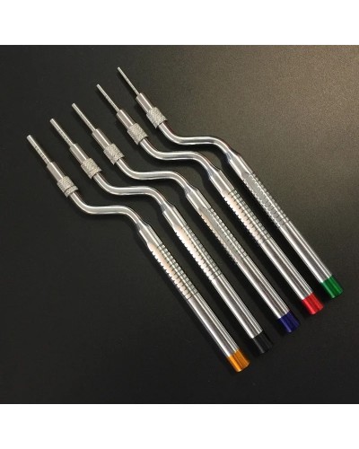 5 pcs Dental Implant Osteotome Instrument Mandibular Sinus Elevator Tool Concave Tips sinus Lifting Device Implant bone Extruder