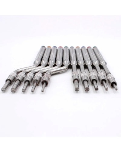 5 pcs Dental Implant Osteotome Instrument Mandibular Sinus Elevator Tool Concave Tips sinus Lifting Device Implant bone Extruder