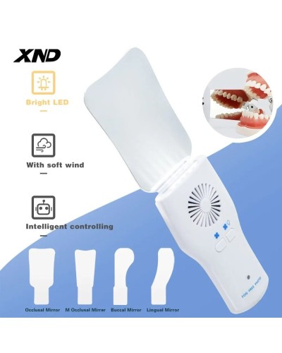 Dental Automatic Anti-fog Mirror for Oral Photography Reflector Defog Mirror Orthodontic Buccal Occlusal Lingual Dental Supplies