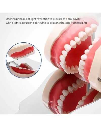 Dental Automatic Anti-fog Mirror for Oral Photography Reflector Defog Mirror Orthodontic Buccal Occlusal Lingual Dental Supplies