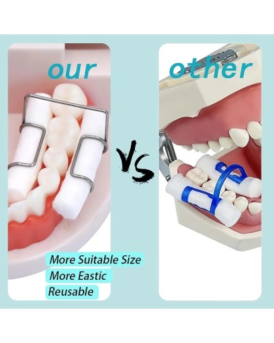 4Pcs Dental Cotton Roll Holder Clip Stainless Steel Dental Lab Supplies Clinic Ortho Isolator Tool Autoclavable Cotton Roll Clip