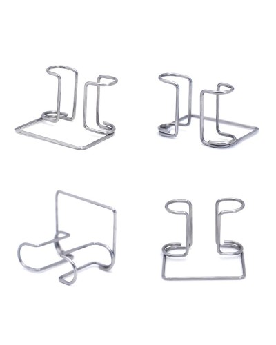 4Pcs Dental Cotton Roll Holder Clip Stainless Steel Dental Lab Supplies Clinic Ortho Isolator Tool Autoclavable Cotton Roll Clip