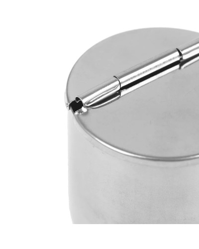 NIGF 1PCS Cotton Tank Stainless Steel Medical Dental Cotton Tank Alcohol Disinfection Jar Container Storage supplies