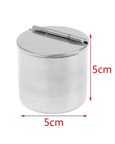 NIGF 1PCS Cotton Tank Stainless Steel Medical Dental Cotton Tank Alcohol Disinfection Jar Container Storage supplies