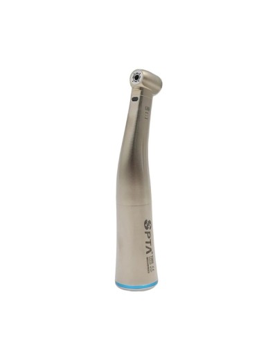 Dental Equipment Supply Low Speed1:1 Contra Angle Handpiece LED Light Air Turbine Stainless Steel Blue Ring Fiber Optic 1:1