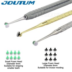 Dental Resin Filling kit Molding Tools Light Cure Resin Filling Spatula Mixing Handle and Foam Pads Kit Teeth Whitening Tool