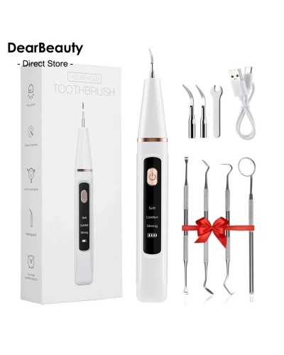 Ultrasonic Dental Scaler Electric Sonic Teeth Plaque Cleaner Dental Stone Removal For Teeth Tartar Stain Teeth Calculus Remover