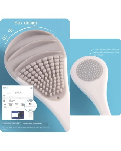 Tongue Cleaner Brush Reusable Oral Cleaning Scraper Oral Breath Multicolor Brush Care Tool Tongue Bad Hygiene Care Removal