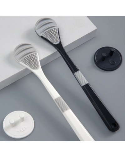 Tongue Cleaner Brush Reusable Oral Cleaning Scraper Oral Breath Multicolor Brush Care Tool Tongue Bad Hygiene Care Removal