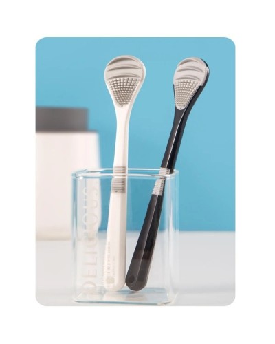 Tongue Cleaner Brush Reusable Oral Cleaning Scraper Oral Breath Multicolor Brush Care Tool Tongue Bad Hygiene Care Removal