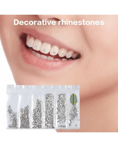 Dental Rhinestones Tooth Stones Teeth Jewelry Tooth Rhinestones Teeth Decoration Teeth Whitening
