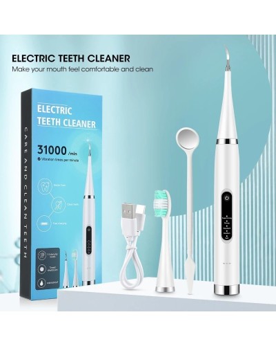 Dental Calculus Removal Electric Teeth Whitening & Cleaning Ultrasonic Tooth Cleaner Scaler Plaque Coffee Stain Tartar Oral Care