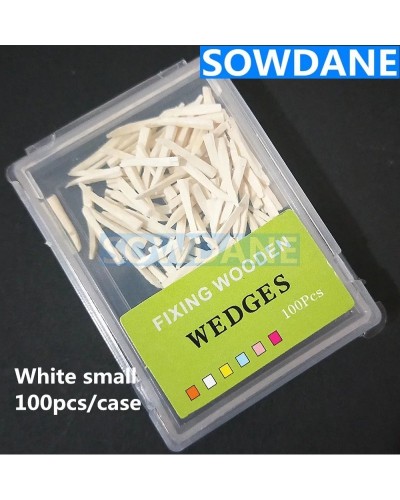 300pcs Disposable Dental Supply Interdental Composite Contoured Wooden Wedges Dental Tooth Separator Materials Wood Wedge