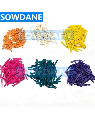 300pcs Disposable Dental Supply Interdental Composite Contoured Wooden Wedges Dental Tooth Separator Materials Wood Wedge