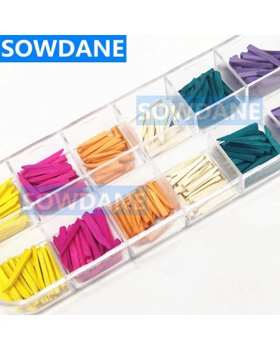 300pcs Disposable Dental Supply Interdental Composite Contoured Wooden Wedges Dental Tooth Separator Materials Wood Wedge