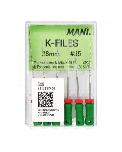 K files, hand files, root canal files, therapeutic expansion files, dental supplies，Root canal preparation tool